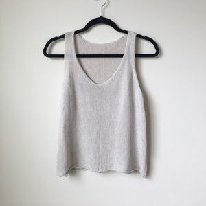 Brandy Melville Beige knit top